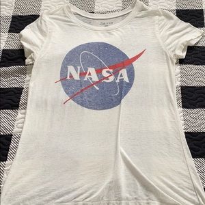 White see through NASA shirt